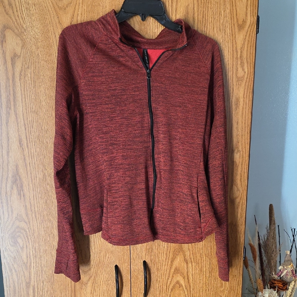 Aeropostale Women's Maroon Zip-Up Hoodie